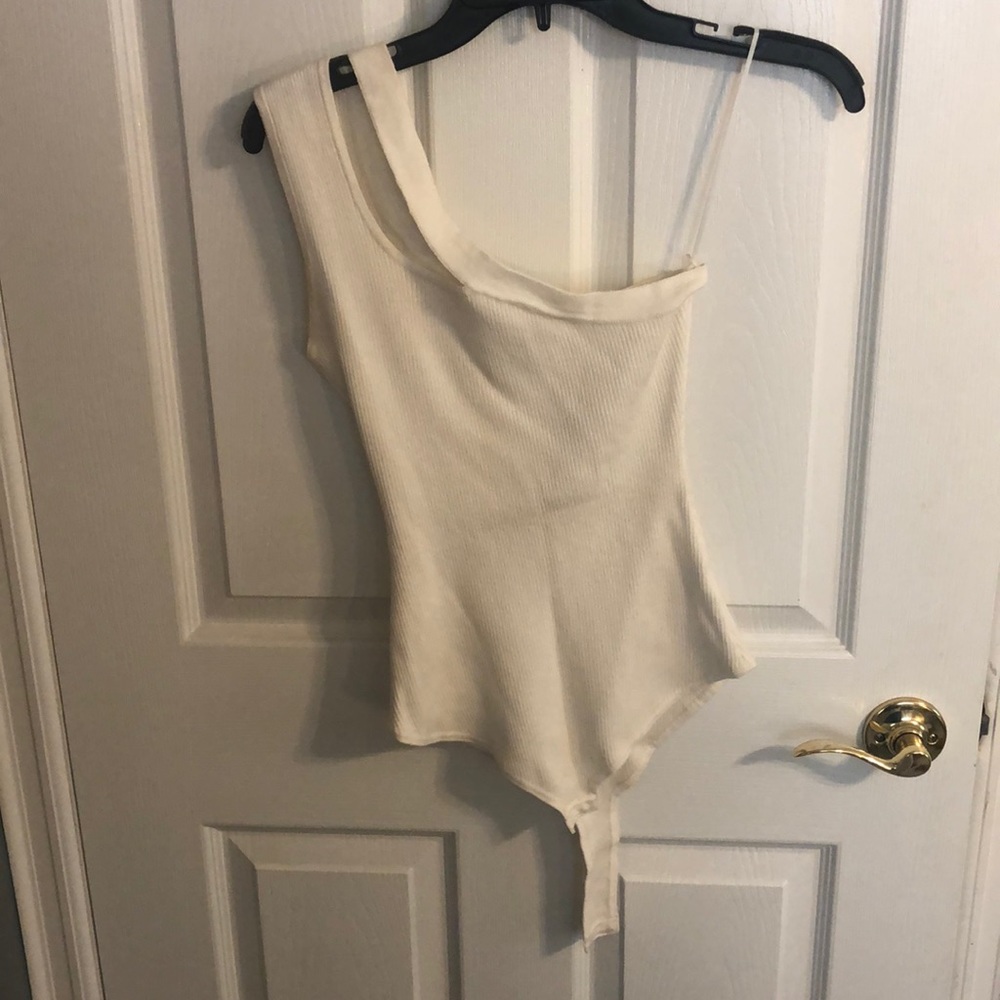 One shoulder body suit